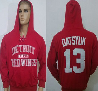 CCM Detroit Red Wings #13 Pavel Datsyuk Red Hoody