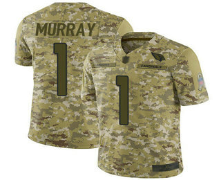 Cardinals #1 Kyler Murray Camo Men's Stitched Football Limited 2018 Salute to Service Jersey