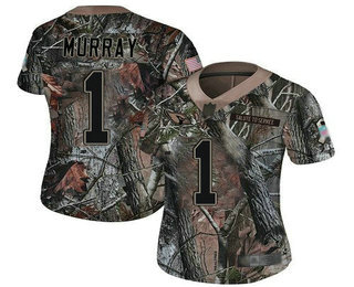 Cardinals #1 Kyler Murray Camo Women's Stitched Football Limited Rush Realtree Jersey