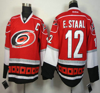 Carolina Hurricanes #12 Eric Staal Red Jersey