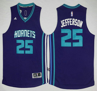 Charlotte Hornets #25 Al Jefferson Revolution 30 Swingman 2015 New Purple Jersey