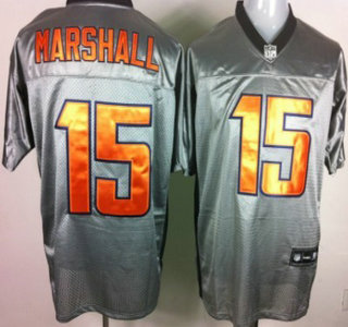 Chicago Bears #15 Brandon Marshall Gray Jersey
