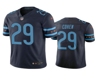 Chicago Bears #29 Tarik Cohen Navy City Edition Vapor Limited Jersey