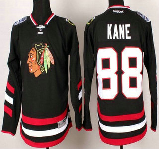 Chicago Blackhawks #88 Patrick Kane 2014 Stadium Series Black Kids Jersey