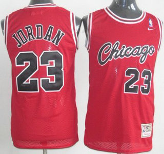 Chicago Bulls #23 Michael Jordan 1984-85 Rookie Red Hardwood Classics Soul Swingman Throwback Jersey
