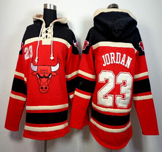 Chicago Bulls #23 Michael Jordan Red Hoody