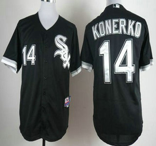 Chicago White Sox #14 Paul Konerko Black Kids Jersey
