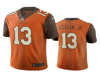 Cleveland Browns #13 Odell Beckham Jr Brown Vapor Limited City Edition Jersey