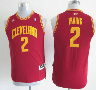 Cleveland Cavaliers 2 Kyrie Irving Red Kids Jersey