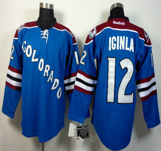 Colorado Avalanche #12 Jarome Iginla Blue Jersey