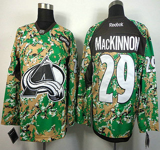 Colorado Avalanche #29 Nathan MacKinnon 2014 Camo Jersey