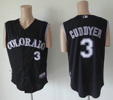 Colorado Rockies 3 Michael Cuddyer 2012 Black Jersey