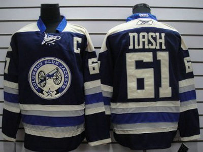Columbus Blue Jackets #61 Nash Blue New Third Jersey