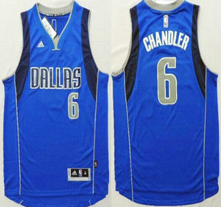 Dallas Mavericks #6 Tyson Chandler Revolution 30 Swingman 2014 New Light Blue Jersey
