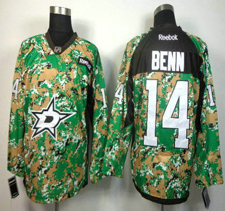 Dallas Stars #14 Jamie Benn 2014 Camo Jersey