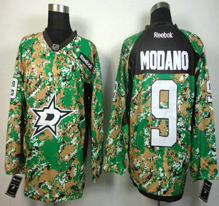 Dalls Stars #9 Mike Modano 2014 Camo Jersey