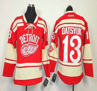 Detroit Red Wings #13 Pavel Datsyuk 2014 Winter Classic Red Kids Jersey