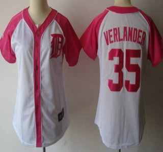 Detroit Tigers #35 Justin Verlander 2012 Fashion Womens Jersey