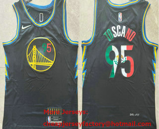 Men's Golden State Warriors #95 Juan Toscano Anderson Royal Blue 2022 Slam Dunk Special Mexico Edition Jersey