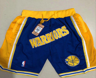 Golden State Warriors Shorts 1995-96 JUST DON By Mitchell & Ness