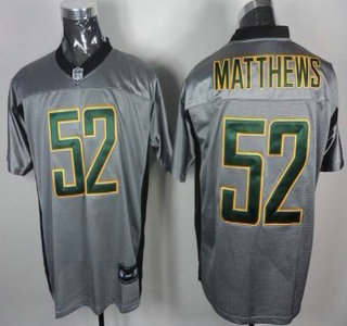 Green Bay Packers #52 Clay Matthews Gray Jersey