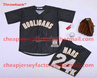 Hooligans #24K Bruno Mars Black Stitched Baseball Jersey