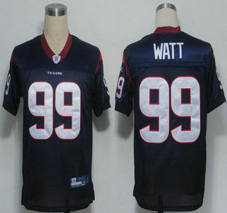 Houston Texans #99 J.J. Watt Navy Blue Jersey