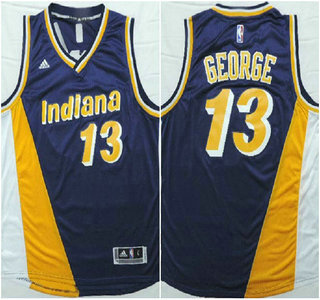 Indiana Pacers #13 Paul George Revolution 30 Swingman 2014 New Navy Blue Jersey