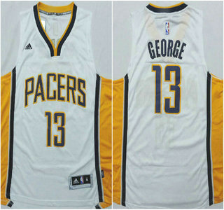 Indiana Pacers #13 Paul George Revolution 30 Swingman 2014 New White Jersey