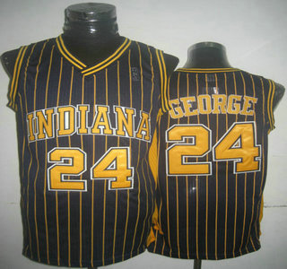 Indiana Pacers #24 Paul George Blue Hardwood Classics Revolution 30 Authentic Jersey