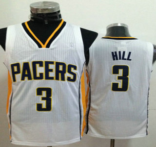 Indiana Pacers #3 George Hill White Revolution 30 Authentic Jersey