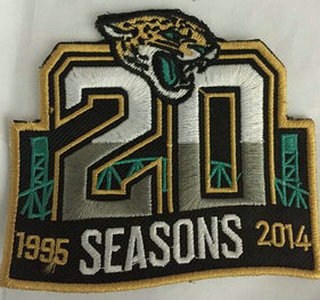 Jacksonville Jaguars 20th Anniversary Patch