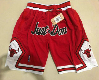 Just Don Chicago Bulls Red Shorts 002