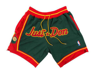 Just Don Shorts (Sonics) JUST DON By Mitchell & Ness