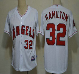 LA Angels of Anaheim #32 Josh Hamilton White Kids Jersey