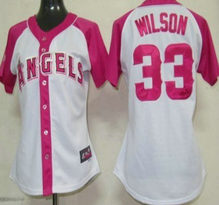 LA Angels of Anaheim #33 C. J. Wilson 2012 Fashion Womens Jersey