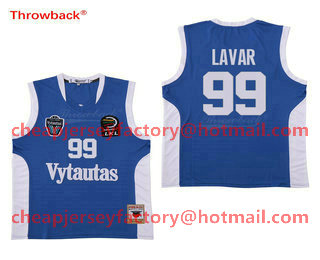 Lithuania Vytautas #99 LaVar Ball Basketball Stitched Blue Jersey