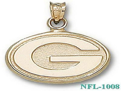 LogoArt Green Bay Packers 10kt Gold Pendant