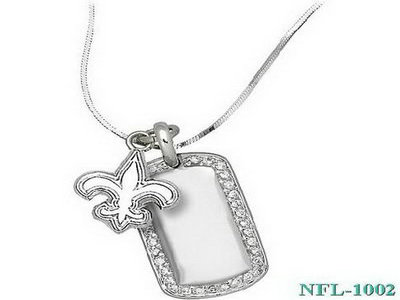 LogoArt New Orleans Saints 78 Inch Sterling Silver Dog Tag