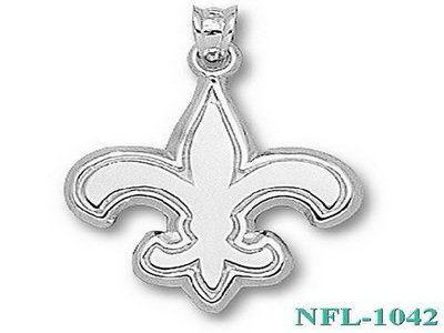 LogoArt New Orleans Saints Sterling Silver Pendant 