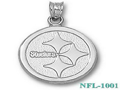 LogoArt Pittsburgh Steelers Sterling Silver 58 Inch Pendant