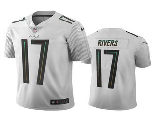 Los Angeles Chargers #17 Philip Rivers White City Edition Vapor Limited Jersey