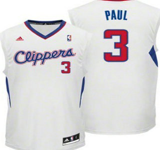 Los Angeles Clippers 3 Chris Paul White Kids Jersey