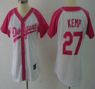 Los Angeles Dodgers #27 Matt Kemp 2012 Fashion Womens Jersey