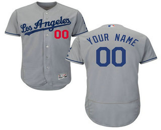 Los Angeles Dodgers Gray Collection Player Men's Flexbase Customized Jersey