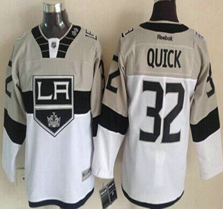 Los Angeles Kings #32 Jonathan Quick 2015 Stadium Series Gray With White Kids Jersey
