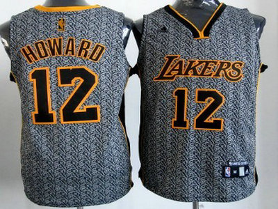 Los Angeles Lakers 12 Dwight Howard 2012 Static Fashion Jersey