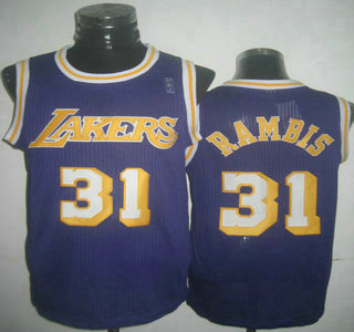 Los Angeles Lakers #31 Kurt Rambis Purple Revolution 30 Authentic Jersey