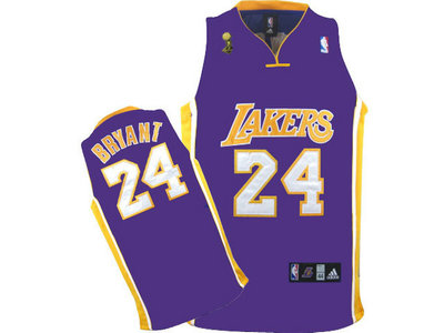 Los Angeles Lakers 24 Kobe Bryant Purple champion Jersey