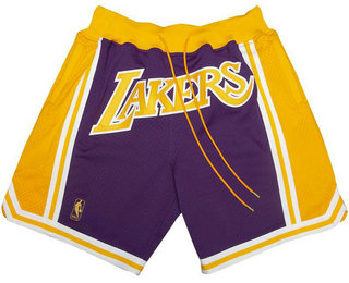 Los Angeles Lakers Shorts (Purple) JUST DON By Mitchell & Ness